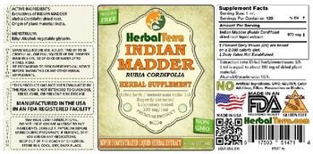 Herbal Terra Indian Madder - herbal supplement