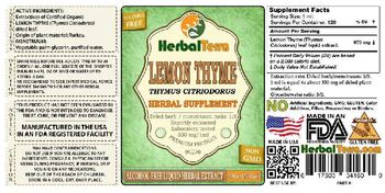 Herbal Terra Lemon Thyme - herbal supplement