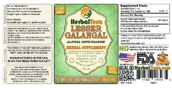 Herbal Terra Lesser Galangal - herbal supplement
