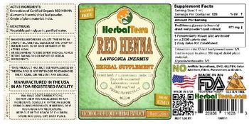 Herbal Terra Red Henna - herbal supplement