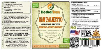 Herbal Terra Saw Palmetto - herbal supplement