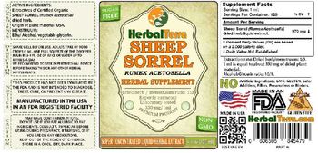 Herbal Terra Sheep Sorrel - herbal supplement