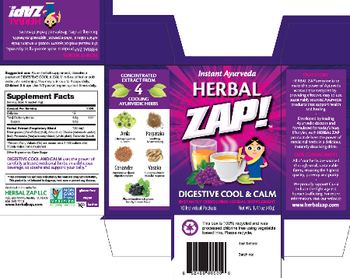 Herbal Zap Digestive Cool & Calm - instantly dissolving herbal supplement