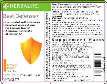 Herbalife Best Defense Orange Boost - effervescent supplement