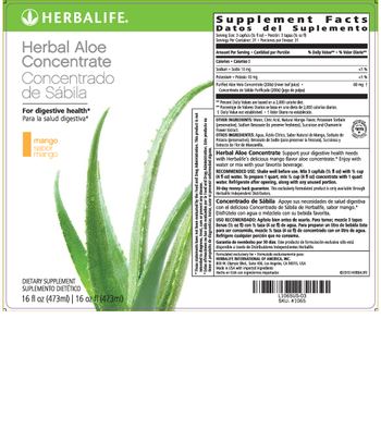 Herbalife Herbal Aloe Concentrate Mango Flavor - supplement
