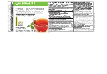 Herbalife Herbal Tea Concentrate Original - supplement