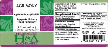Herbalist & Alchemist H&A Agrimony - herbal supplement