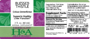 Herbalist & Alchemist H&A Blessed Thistle - herbal supplement