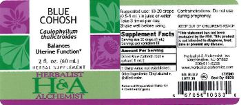 Herbalist & Alchemist H&A Blue Cohosh - herbal supplement