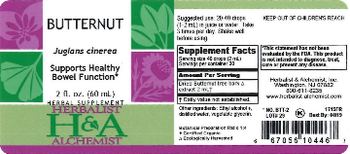 Herbalist & Alchemist H&A Butternut - herbal supplement