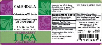 Herbalist & Alchemist H&A Calendula - herbal supplement