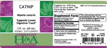 Herbalist & Alchemist H&A Catnip - herbal supplement