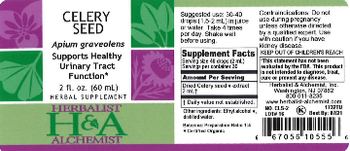 Herbalist & Alchemist H&A Celery Seed - herbal supplement