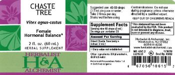 Herbalist & Alchemist H&A Chaste Tree - herbal supplement