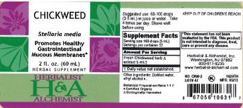 Herbalist & Alchemist H&A Chickweed - herbal supplement