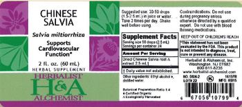Herbalist & Alchemist H&A Chinese Salvia - herbal supplement