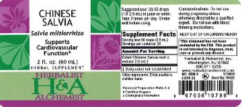 Herbalist & Alchemist H&A Chinese Salvia - herbal supplement