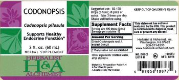 Herbalist & Alchemist H&A Codonopsis - herbal supplement