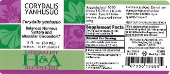 Herbalist & Alchemist H&A Corydalis Yanhusuo - herbal supplement