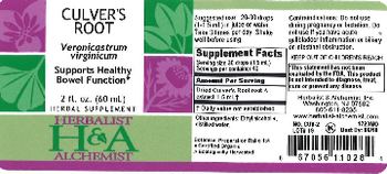 Herbalist & Alchemist H&A Culver's Root - herbal supplement