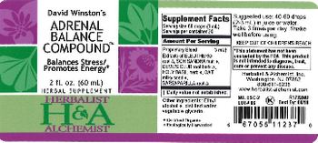 Herbalist & Alchemist H&A David Winston's Adrenal Balance Compound - herbal supplement