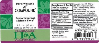 Herbalist & Alchemist H&A David Winston's AF Compound - herbal supplement