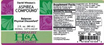 Herbalist & Alchemist H&A David Winston's Aspirea Compound - herbal supplement