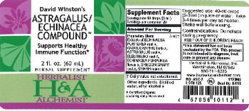 Herbalist & Alchemist H&A David Winston's Astragalus/Echinacea Compound - herbal supplement