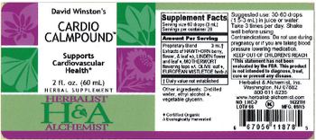 Herbalist & Alchemist H&A David Winston's Cardio Calmpound - herbal supplement