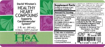 Herbalist & Alchemist H&A David Winston's Healthy Heart Compound - herbal supplement