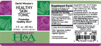 Herbalist & Alchemist H&A David Winston's Healthy Skin Tonic - herbal supplement