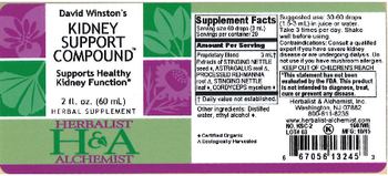 Herbalist & Alchemist H&A David Winston's Kidney Support Compound - herbal supplement
