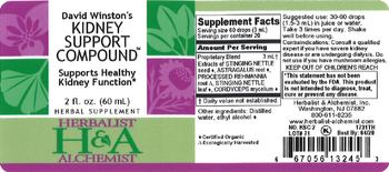 Herbalist & Alchemist H&A David Winston's Kidney Support Compound - herbal supplement