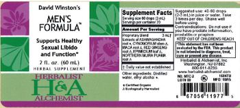 Herbalist & Alchemist H&A David Winston's Men's Formula - herbal supplement