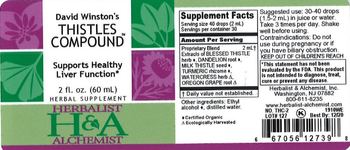 Herbalist & Alchemist H&A David Winston's Thistles Compound - herbal supplement