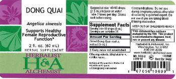 Herbalist & Alchemist H&A Dong Quai - herbal supplement