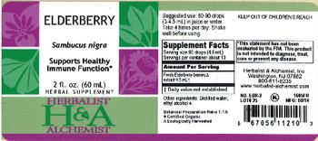 Herbalist & Alchemist H&A Elderberry - herbal supplement