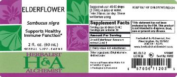 Herbalist & Alchemist H&A Elderflower - herbal supplement