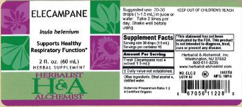 Herbalist & Alchemist H&A Elecampane - herbal supplement