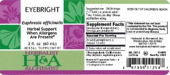 Herbalist & Alchemist H&A Eyebright - herbal supplement