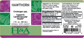 Herbalist & Alchemist H&A Hawthorn - herbal supplement