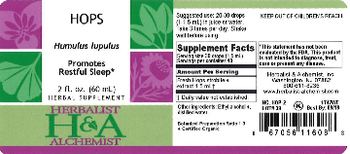 Herbalist & Alchemist H&A Hops - herbal supplement