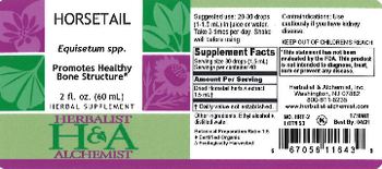Herbalist & Alchemist H&A Horsetail - herbal supplement