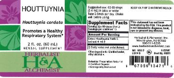 Herbalist & Alchemist H&A Houttuynia - herbal supplement