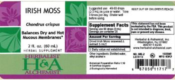 Herbalist & Alchemist H&A Irish Moss - herbal supplement
