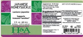 Herbalist & Alchemist H&A Japanese Honeysuckle - herbal supplement
