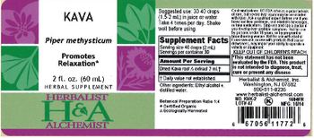 Herbalist & Alchemist H&A Kava - herbal supplement
