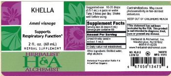 Herbalist & Alchemist H&A Khella - herbal supplement