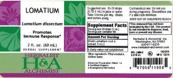 Herbalist & Alchemist H&A Lomatium - herbal supplement
