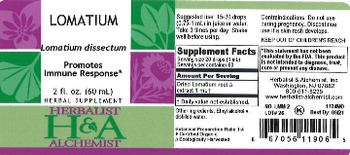 Herbalist & Alchemist H&A Lomatium - herbal supplement